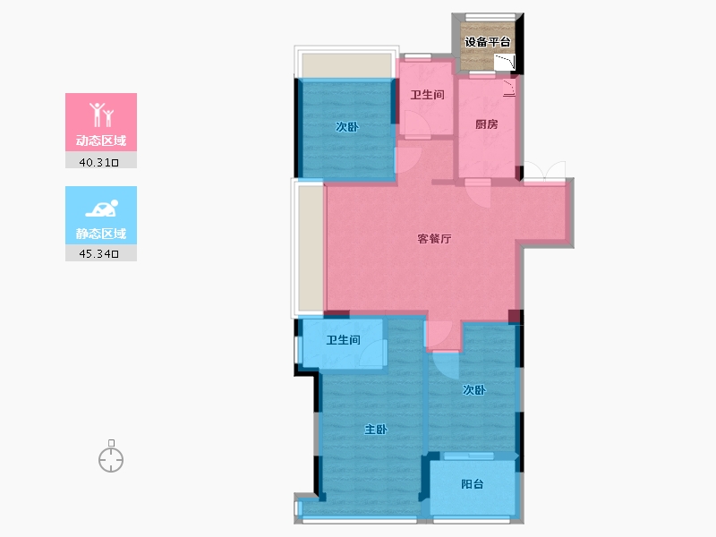 浙江省-杭州市-绿城和庐-78.10-户型库-动静分区