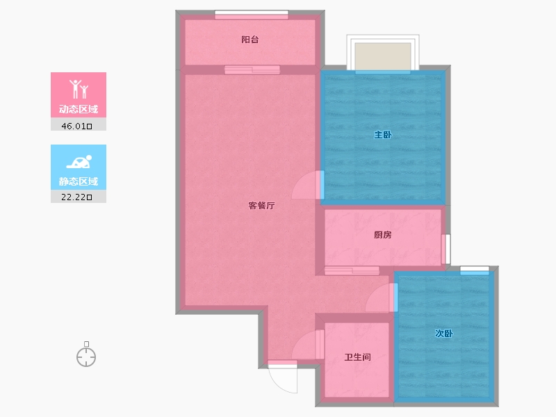 山西省-晋城市-铭基凤凰城-60.00-户型库-动静分区