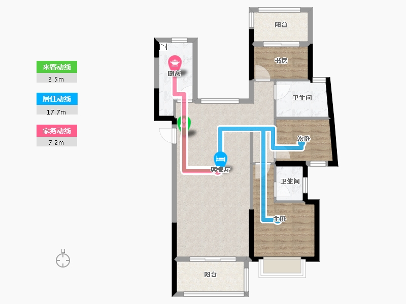 福建省-泉州市-鼎盛上城-82.66-户型库-动静线