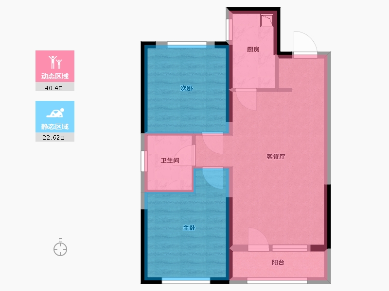 辽宁省-沈阳市-中金荷悦-55.54-户型库-动静分区