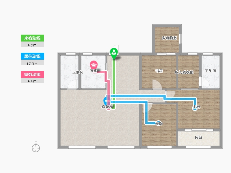 湖南省-长沙市-建发央著-120.00-户型库-动静线