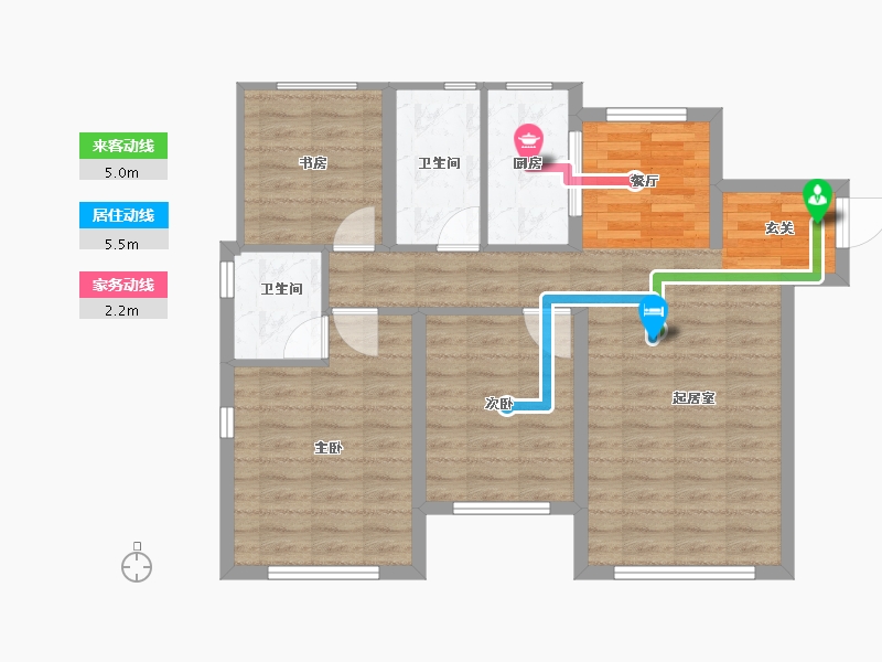 山东省-青岛市-华航山海湖-80.75-户型库-动静线