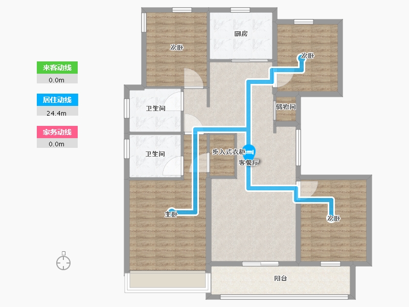 浙江省-杭州市-印澜府-127.01-户型库-动静线