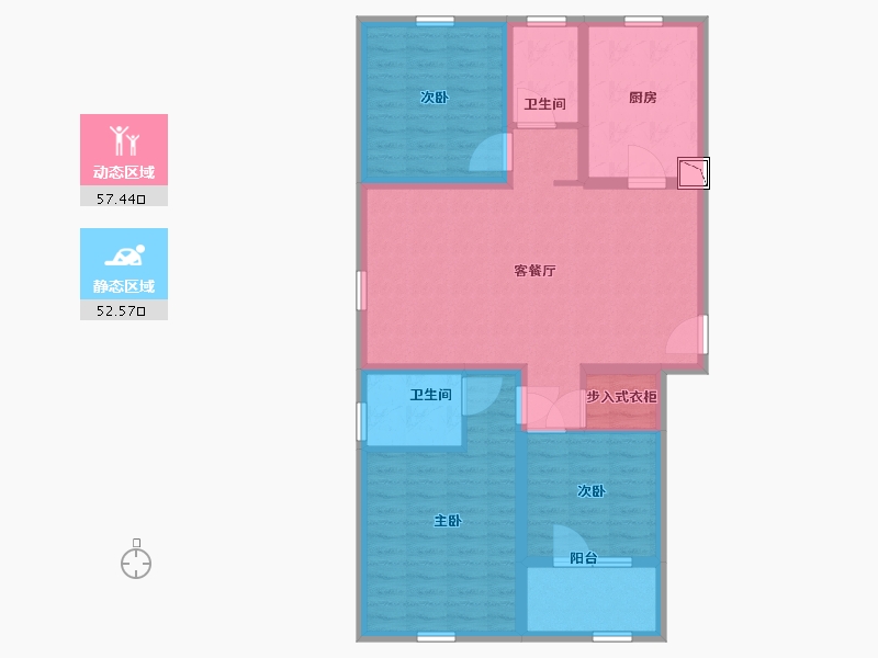 河北省-唐山市-罗马世纪城-98.01-户型库-动静分区