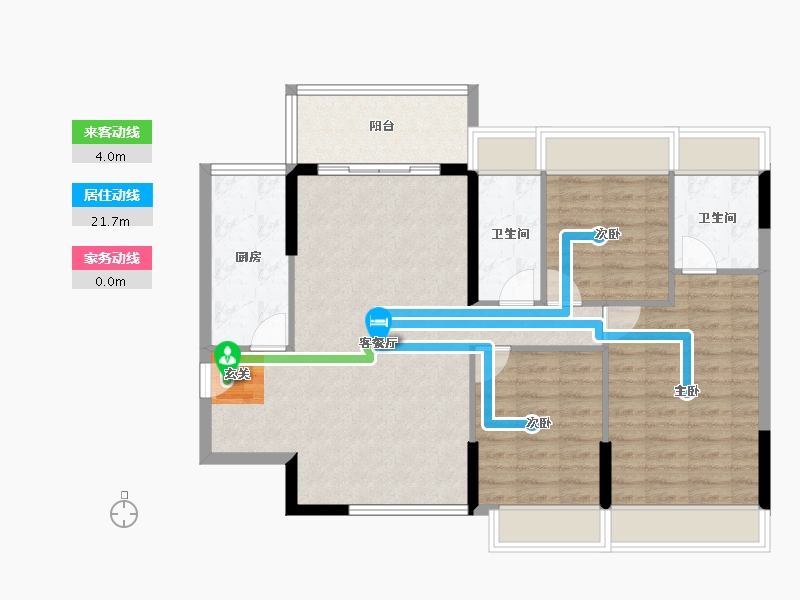 广东省-中山市-鸿瑞壹品-93.04-户型库-动静线