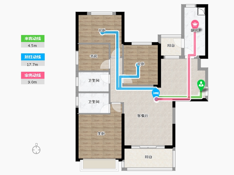 广西壮族自治区-南宁市-南宁恒大城-101.74-户型库-动静线