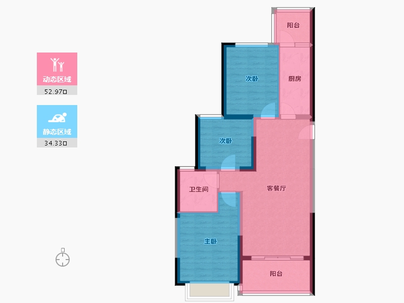 广西壮族自治区-南宁市-南宁恒大城-77.76-户型库-动静分区