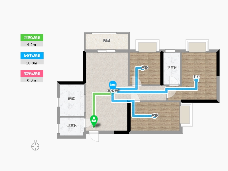 广西壮族自治区-南宁市-亿鼎温岭华府-75.05-户型库-动静线