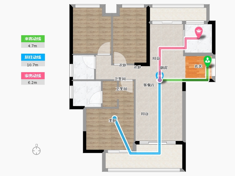 广东省-中山市-华鸿璟悦轩-106.00-户型库-动静线