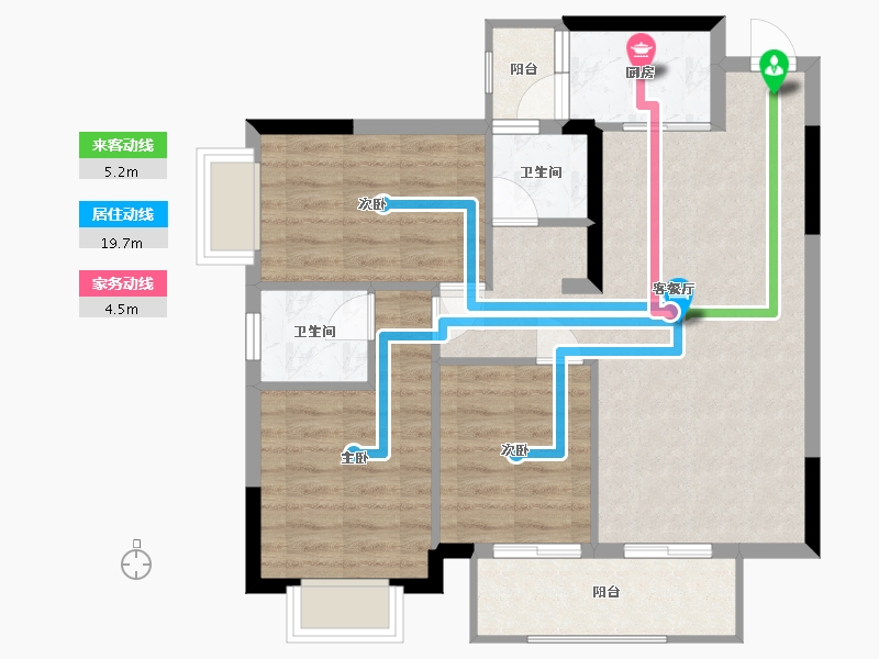 广西壮族自治区-南宁市-亿鼎温岭华府-77.48-户型库-动静线