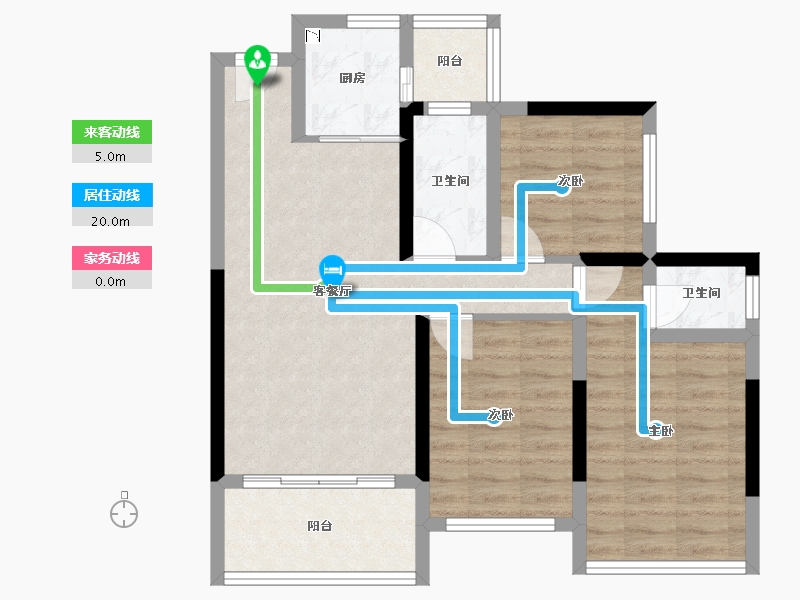 广西壮族自治区-桂林市-顺祥漓江源居-74.06-户型库-动静线