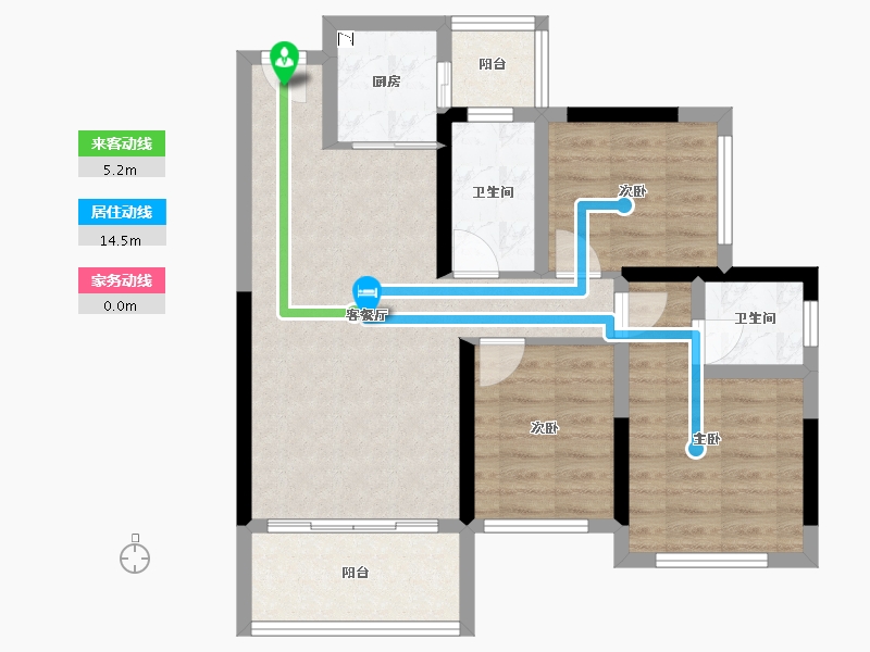 广西壮族自治区-桂林市-顺祥漓江源居-73.24-户型库-动静线