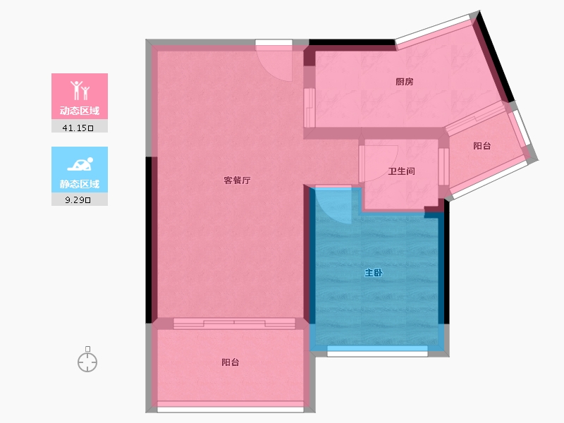 广西壮族自治区-桂林市-顺祥漓江源居-44.46-户型库-动静分区