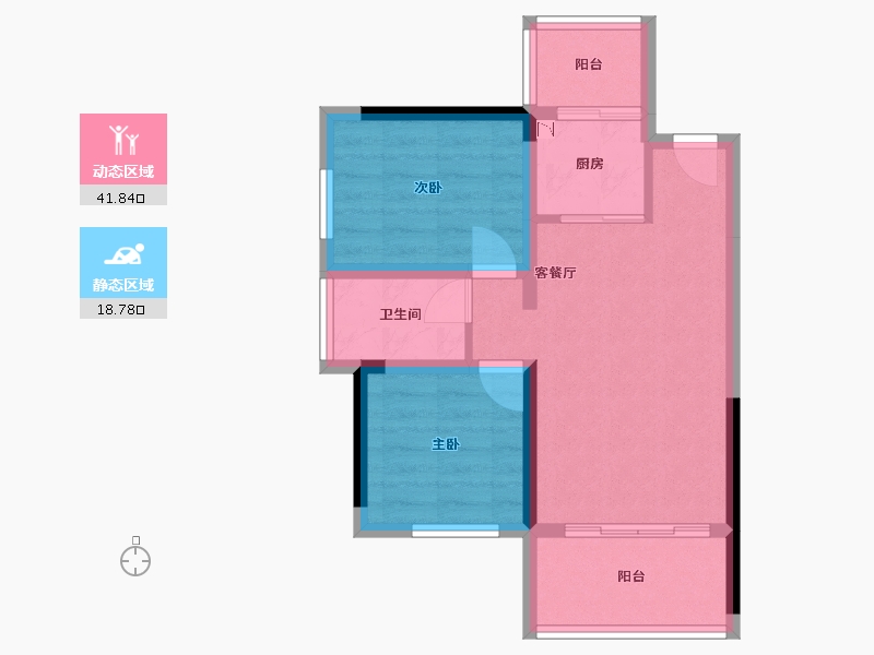 广西壮族自治区-桂林市-顺祥漓江源居-53.32-户型库-动静分区