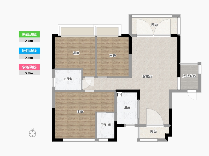 广东省-东莞市-清溪国际公馆-92.70-户型库-动静线