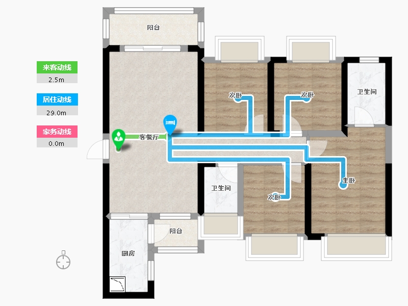 广西壮族自治区-南宁市-万丰新新传说-81.20-户型库-动静线