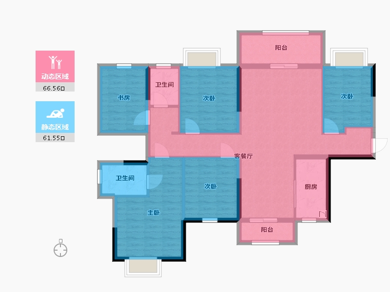 广西壮族自治区-南宁市-振业启航城-114.45-户型库-动静分区