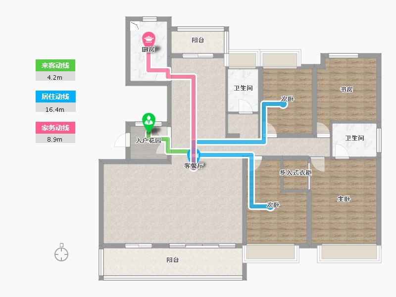 广西壮族自治区-桂林市-兴进漓江壹号-154.61-户型库-动静线