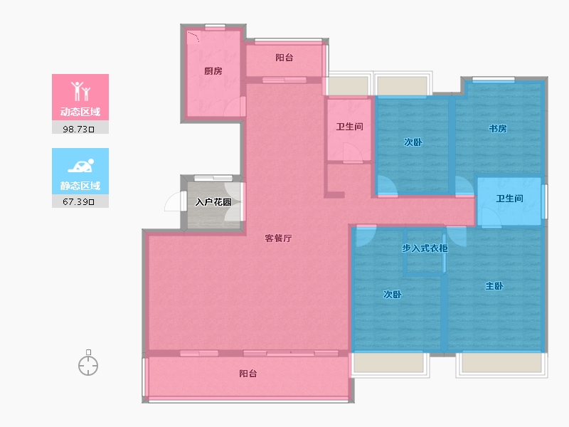 广西壮族自治区-桂林市-兴进漓江壹号-154.61-户型库-动静分区