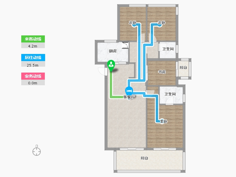 广西壮族自治区-南宁市-万科悦湾-106.95-户型库-动静线