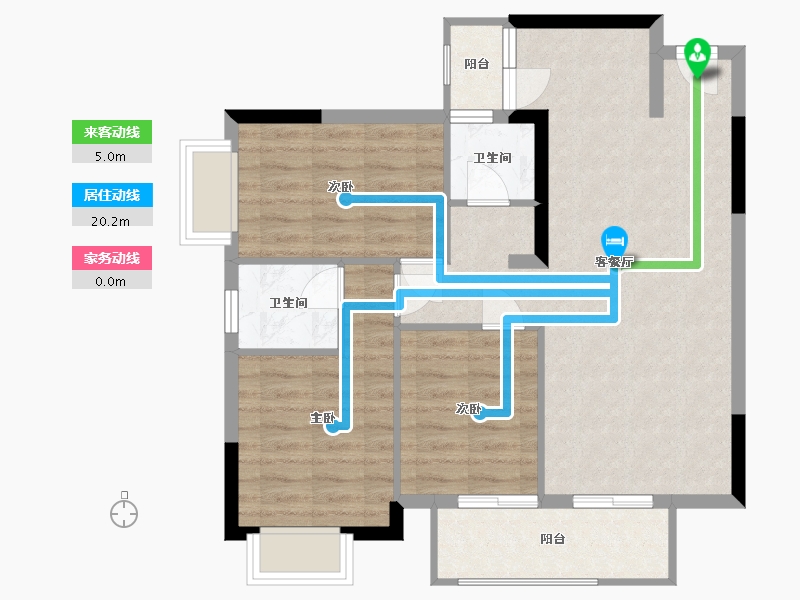 广西壮族自治区-南宁市-亿鼎温岭华府-77.63-户型库-动静线