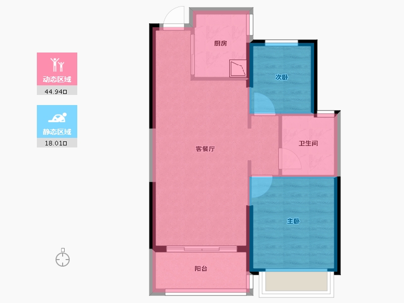 广西壮族自治区-南宁市-南宁恒大城-56.22-户型库-动静分区