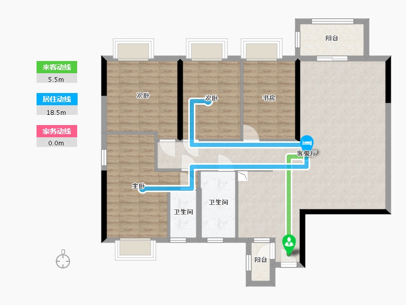 广西壮族自治区-南宁市-亿鼎温岭华府-113.61-户型库-动静线