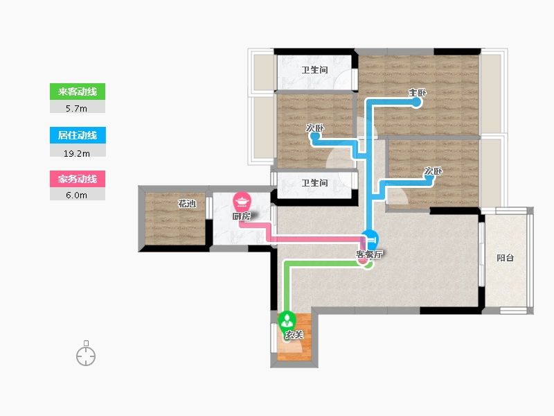 广东省-中山市-香滨水岸-84.48-户型库-动静线