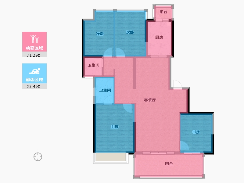 广西壮族自治区-南宁市-万科悦湾-112.04-户型库-动静分区