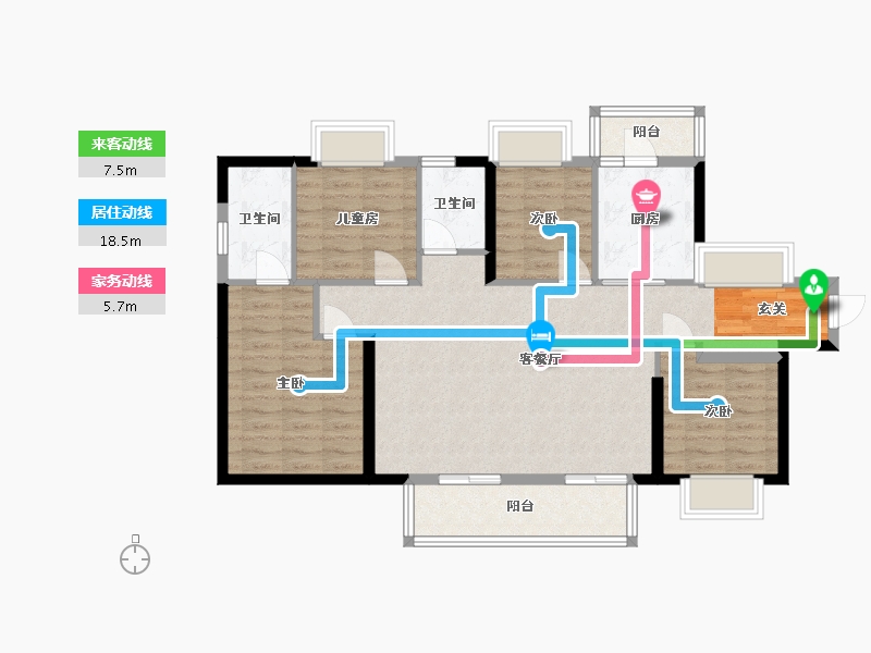 广东省-东莞市-海德琥珀臺-97.74-户型库-动静线