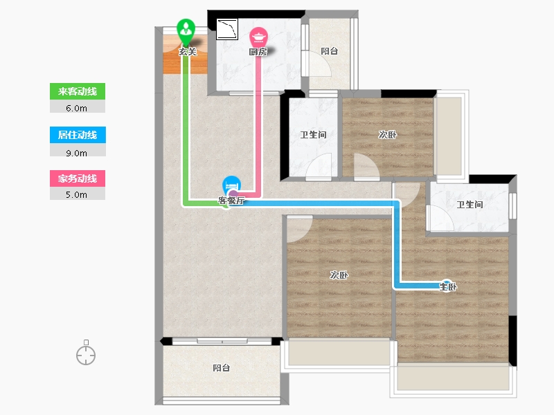 广东省-中山市-利和文华里-87.41-户型库-动静线