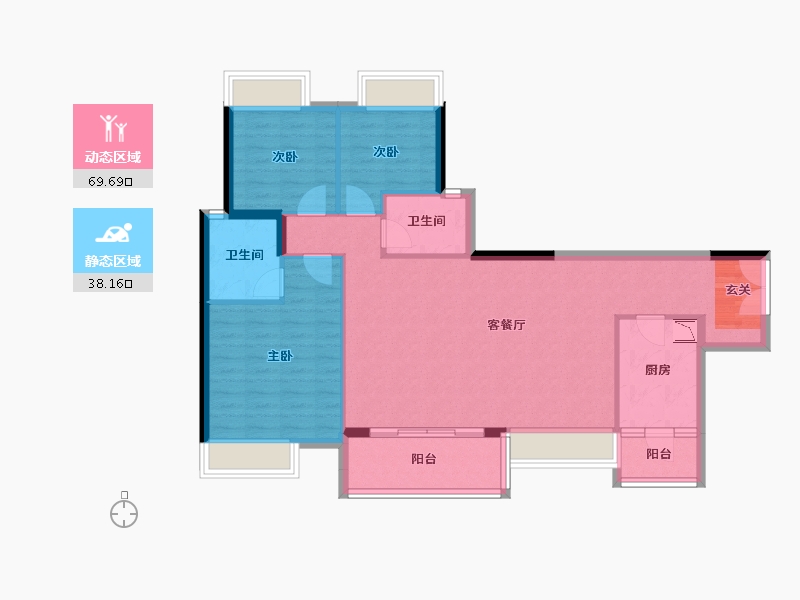 广东省-中山市-利和文华里-97.42-户型库-动静分区