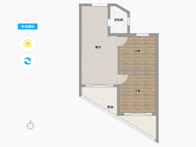 海南省-三亚市-德璟·海长安-62.78-户型库-采光通风