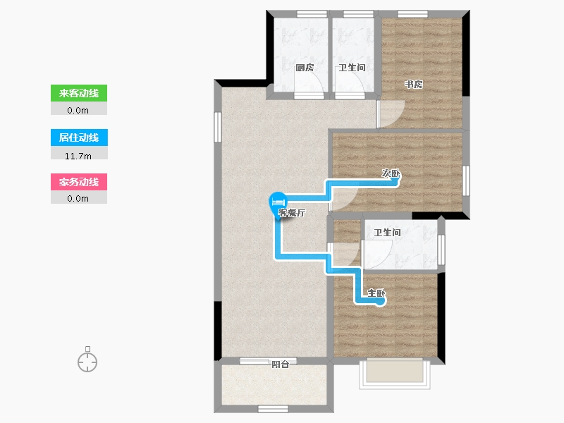 广西壮族自治区-北海市-中电北海大都会-89.00-户型库-动静线