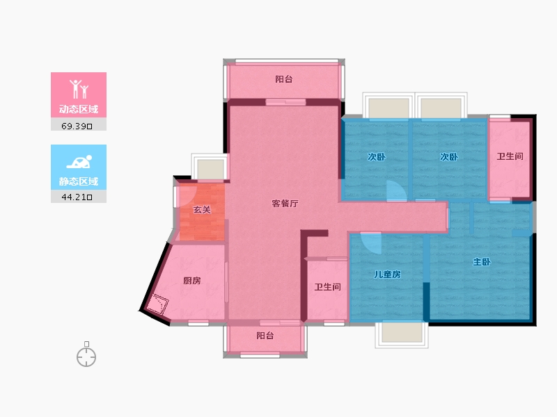 广东省-东莞市-海德琥珀臺-101.09-户型库-动静分区