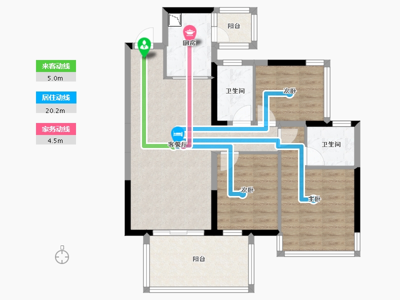 广西壮族自治区-南宁市-青溪府-78.59-户型库-动静线