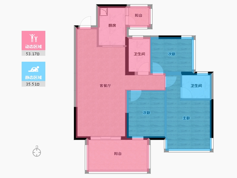 广西壮族自治区-南宁市-青溪府-78.59-户型库-动静分区