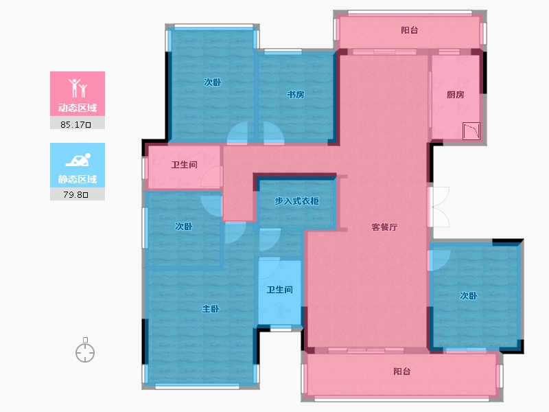 广西壮族自治区-南宁市-青溪府-148.19-户型库-动静分区