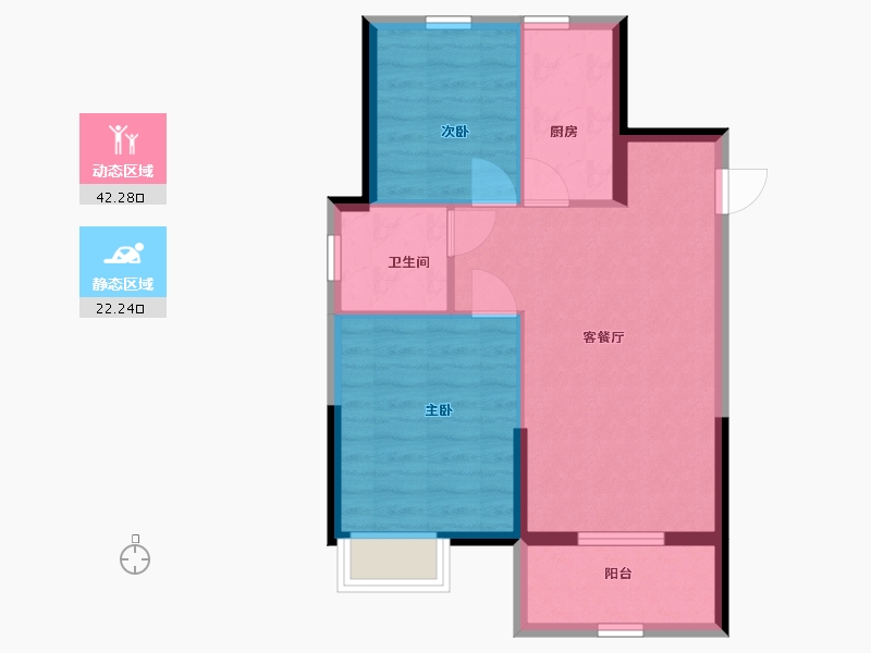 广西壮族自治区-北海市-中电北海大都会-58.00-户型库-动静分区