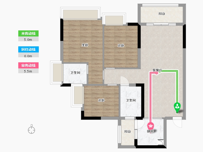 广东省-东莞市-香缤1号-83.49-户型库-动静线