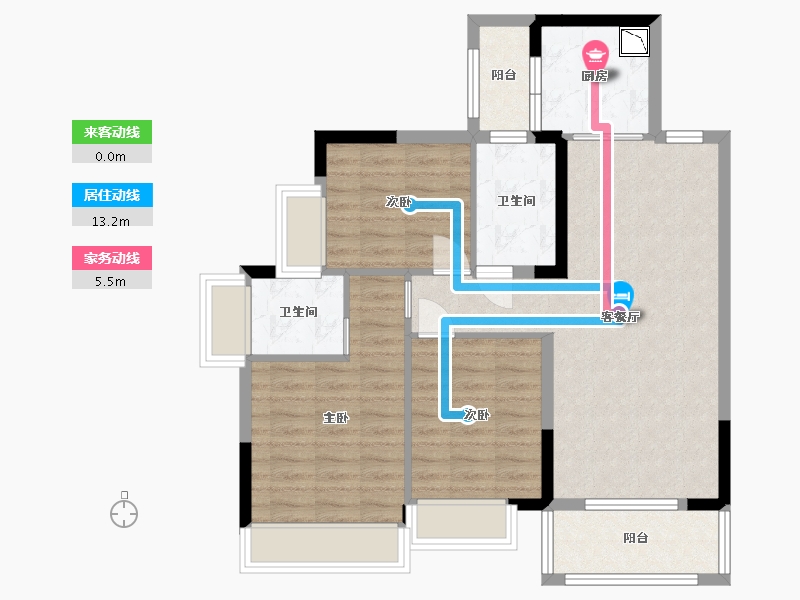 广东省-东莞市-香缤1号-83.92-户型库-动静线