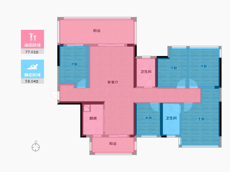 广西壮族自治区-南宁市-青溪府-120.05-户型库-动静分区