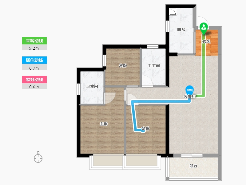 广东省-东莞市-艺境松山湖-76.21-户型库-动静线