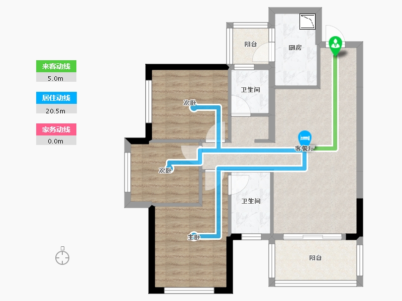 广西壮族自治区-南宁市-中铁交通天地明珠-74.18-户型库-动静线