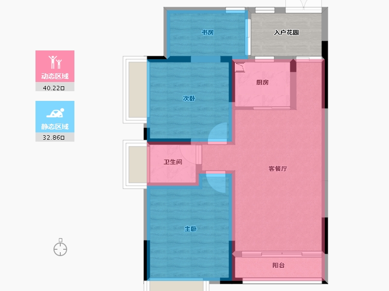 广西壮族自治区-桂林市-和欣西堤春天-70.06-户型库-动静分区