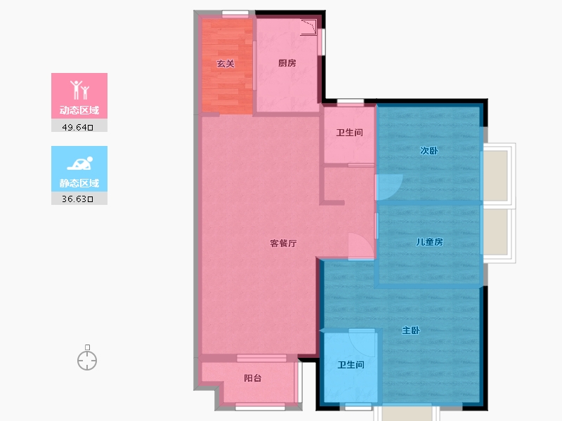 广东省-东莞市-艺境松山湖-77.43-户型库-动静分区