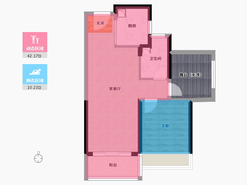 广东省-中山市-龙光玖誉湾-52.98-户型库-动静分区