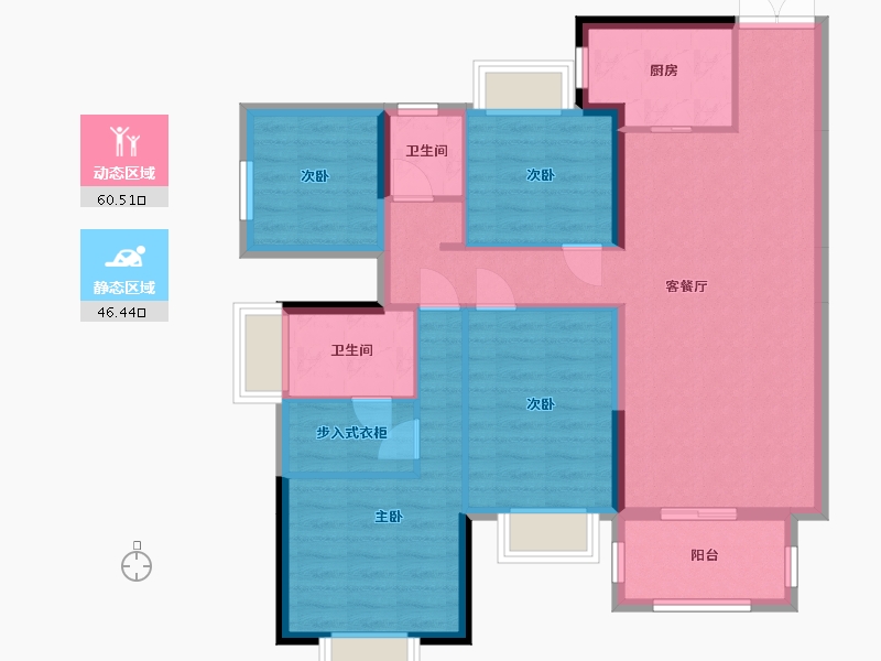 广西壮族自治区-南宁市-大都郡-95.41-户型库-动静分区