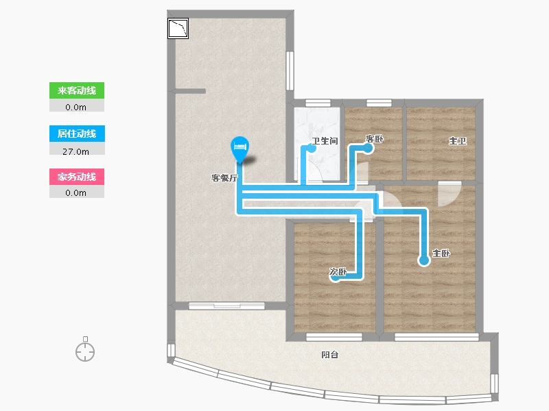 海南省-三亚市-北京城建·海云家园-86.26-户型库-动静线