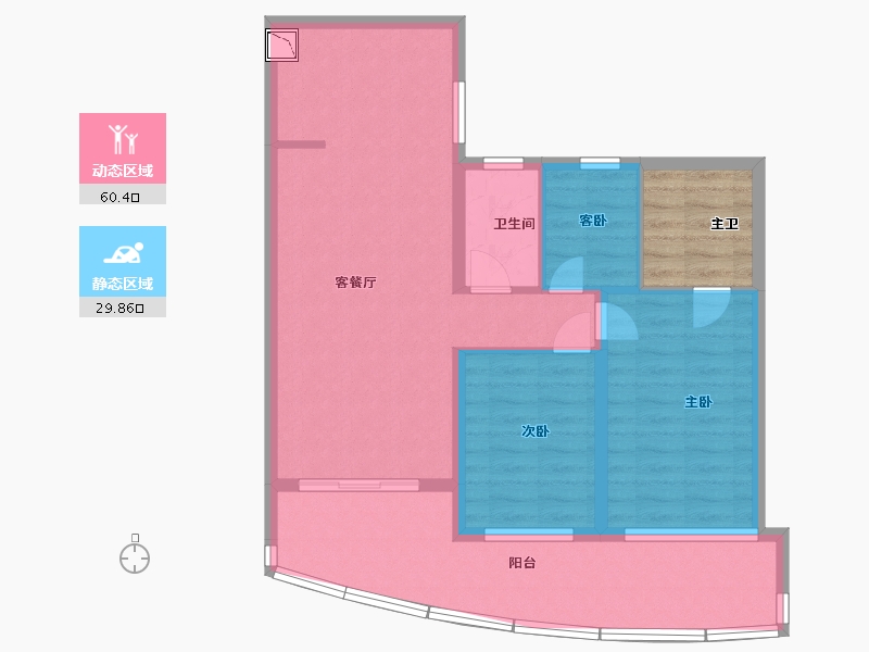 海南省-三亚市-北京城建·海云家园-86.26-户型库-动静分区